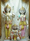 Bhagwan Shri Ram, Shri Sitaji and Shri Hanumanji